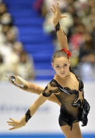 Russia's Adelina Sotnikova performs in the women's short program competition in Tokyo on April 11, 2013